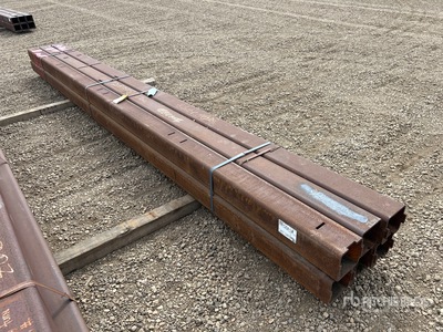 Quantity of (6) Steel Tubing أنابيب متنوعة