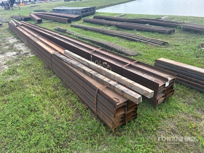 Quantity of (2) Bundles of 8 in 10.0 A992/A572-50 35 ft Wide Flange Beams