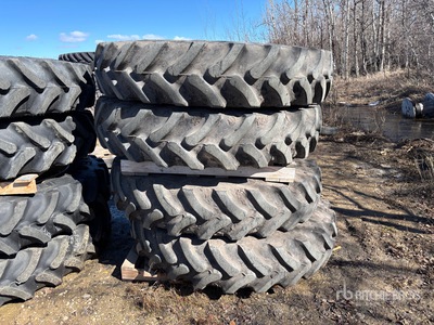 Quantity of (4) Goodyear 380/90R46 Sprayer Reifen - Fits Case IH 4440 Sprayer