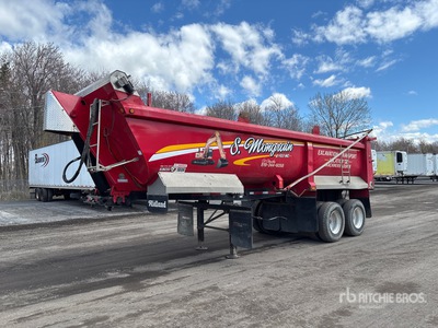 2002 Midland MG25SK2400 25 ft T/A Quarter Frame End Dump Trailer