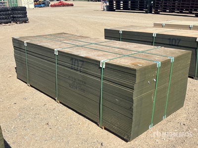 Quantity of (45) 4 ft x 10 ft x 1 1/16 in MDO Plywood (Unused)