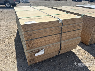 Quantity of (40) 4 ft x 8 ft x 7/8 in MDO Plywood (Unused)