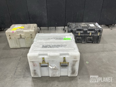 (1) Storage Drum & (14) Assorted Storage Cases