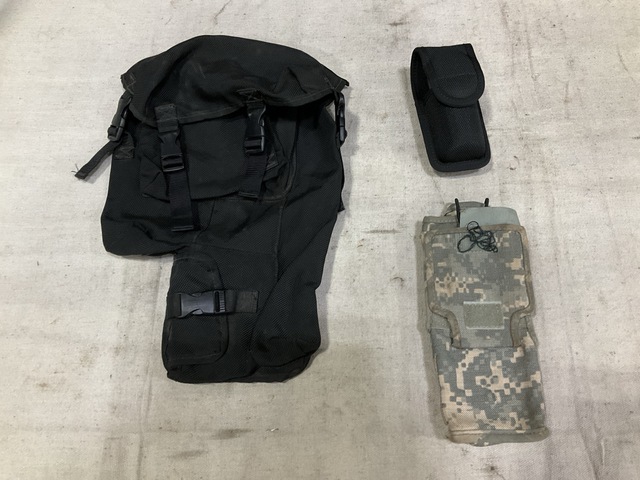 (30) Radio Holsters, (18) Electronic Communications Cases & Assorted Items