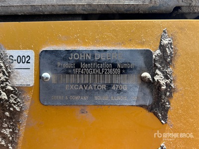 2021 John Deere 470G LC Tracked Excavator (Inoperable)