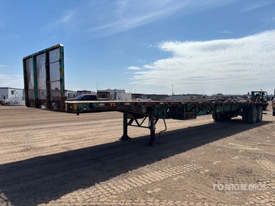 2010 Manac 10253A02 53 ft T/A Flatbed Trailer