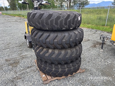 Quantity of (4) 14.00-24 Tyres - Fits Ingersoll-Rand VR-1956C Telescopic Forklift