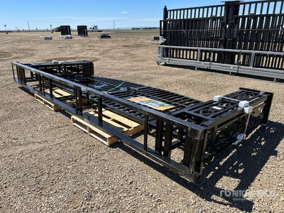2026 Suihe NFG-20FGP-D 20 ft x 5 ft Wrought Iron Bi-Parting Driveway Gate (Unused)