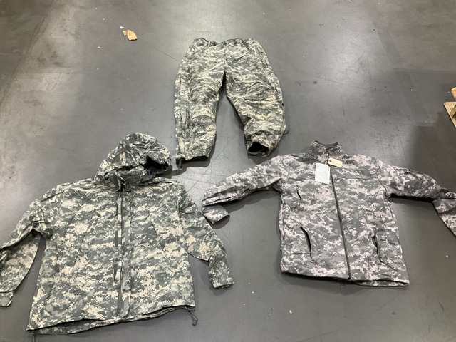 (1) Fleece Jacket, (21) Wet Weather Jackets & Assorted Items