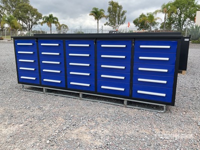 2026 Suihe NWB-25DB-10 9 ft 6 in 25-Drawer Banco Gabinete de Herramientas (Sin Usar) / Panca da Lavoro (Unused)
