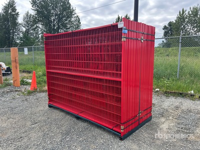 Quantity of (40) Canex 7 ft 6 in x 5 ft 9 in Powder Coated Ogrodzenie terenu (Unused)