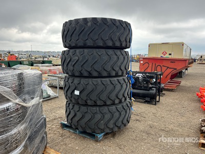 Quantity of (4) Michelin 20.5R25 Tires - Fits New Holland T4050