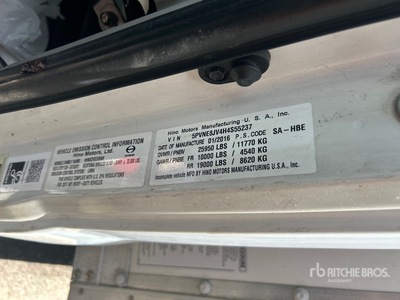 2017 Hino 268 Van Truck