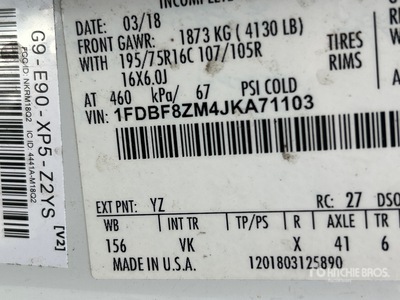 2018 Ford Transit Connect Furgoneta de carga (Inoperable)