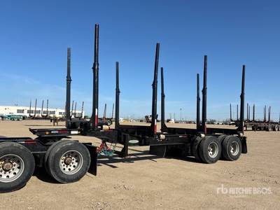 2013 Peerless 28 ft T/A Super B-Train Pup Combination Log Trailer