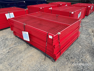 Quantity of (30) Canex 8 ft x 6 ft Powder Coated Ogrodzenie terenu (Unused)