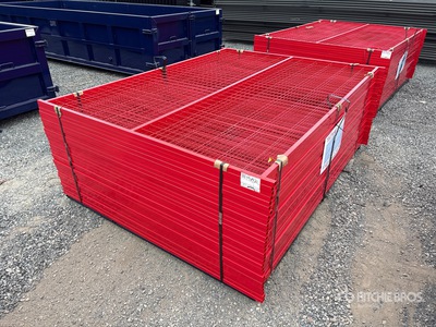 Quantity of (30) Canex 6 ft x 8 ft Powder Coated Ogrodzenie terenu (Unused)