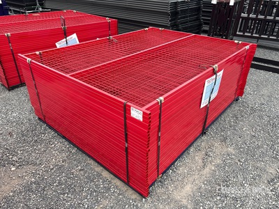 Quantity of (30) Canex 6 ft x 8 ft Powder Coated Ogrodzenie terenu (Unused)