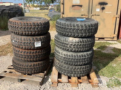 (8) Goodyear Wrangler 37x12.50R16.5LT Tires w/Wheels