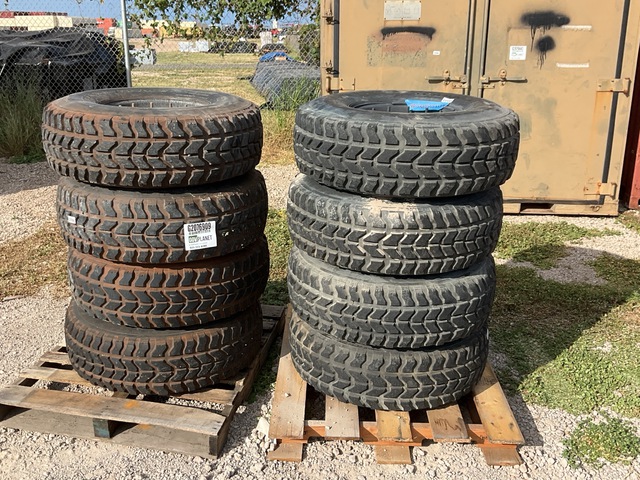 (8) Goodyear Wrangler 37x12.50R16.5LT Tires w/Wheels