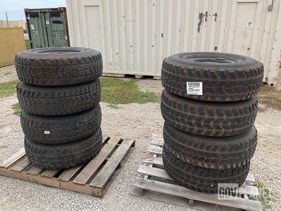 (8) Goodyear Wrangler 37x12.50R16.5LT Tires w/Wheels