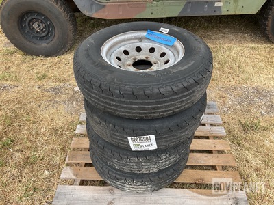 (4) Carlisle ST 225/75D15 Tires w/Wheels