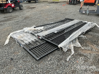 2026 SUNTOP S0720-1 20 ft Wrought Iron Bi-Parting Driveway Gate (Unused)