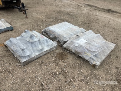 Quantity of (3) Pallets of 3 in Flanges