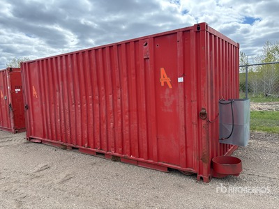 20 ft x 8 ft Storage Container Bureau mobile