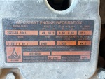 Engine with Emission Label
