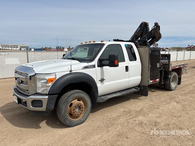 2004 Hiab 055D-3 CLX Knuckle Boom on 2015 Ford F-550 XLT 4x4 Extended Cab Camion à flèche