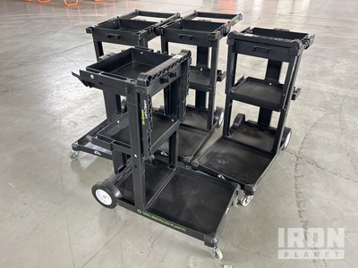 Quantity of (4) Multi-tier industrial utility carts