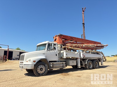 2000 Klein on 1999 Freightliner FL112 6x4 Concrete Pump Truck