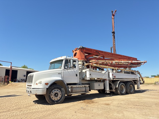 2000 Klein on 1999 Freightliner FL112 6x4 Concrete Pump Truck