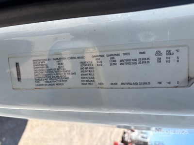2018 Freightliner Cascadia 125 6x4 T/A Sleeper Truck Tractor