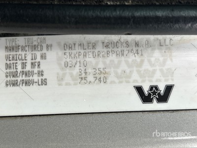 2011 Western Star 4900 8x4 Tri/A Dump Truck