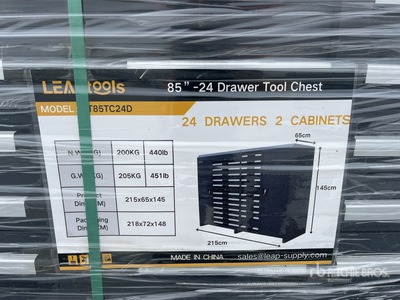 2026 LEAPtools LT85TC24D 2159mm 85"-24 Drawer Chest Cabinet Tool Box (Unused)