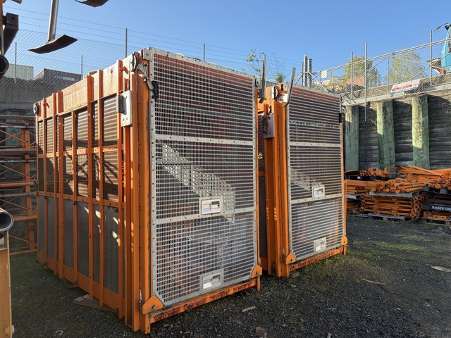 Quantity of (3) 2019 Teak Construction Hoist