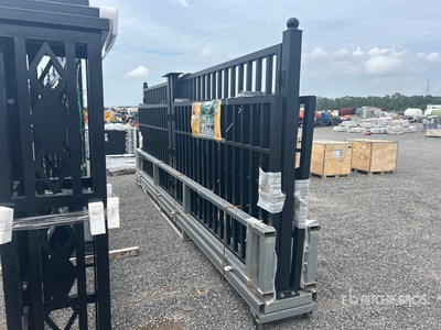 Quantity of (3) 2026 Suihe NFG-20FC-3 20 ft x 5 ft Wrought Iron Farm Driveway Gate (Unused)