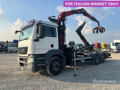 2010 MAN 26.480 6x2 Palfinger crane Camión rodante