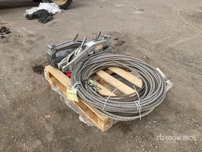 Quantity of (4) Wire rope and hoists