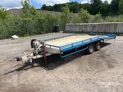 4.45 m T/A Remorque Porte Voiture 2 Essieux トレーラー