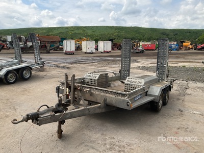 Brian James 3.2 m T/A Trailer Remolque Portamaquinaria