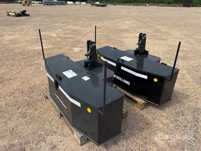 Quantity of (2) 2026 Euotlm COC-J1500 J1000 3-Point Steel Toolbox Counterweights (Unused)