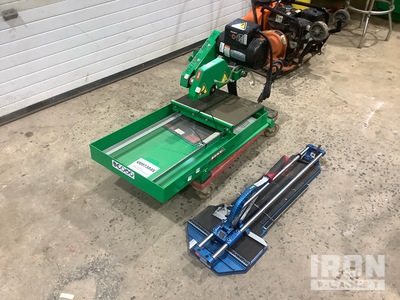 (1) Edco TMS-10E Tile Saw & (1) IshiI DX Clinker Manual Tile Cutter