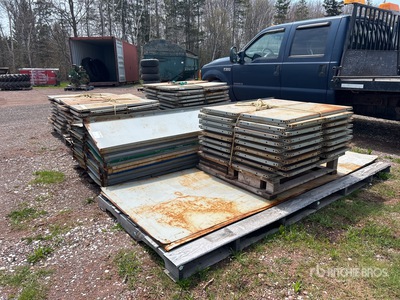 Quantity of 20 ft High Steel Uprights Shelving
