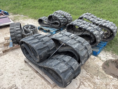 Quantity of (4) Pallets of Rubber Laufketten