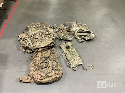 (2) Field Packs, (35) Hydration Carriers, (25) Wasit Packs & Assorted Items
