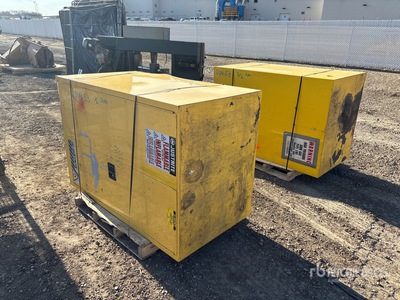 Quantity of (2) Justrite Flammable Liquid Storage Cabinets