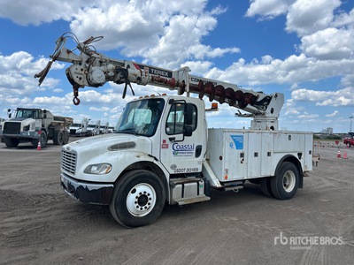 2000 Terex on 2016 Freightliner M2106 4x2 Digger Derrick Truck